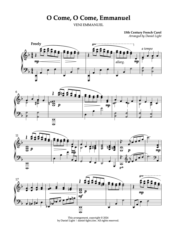 O Come, O Come, Emmanuel (Piano Solo) - Image 2